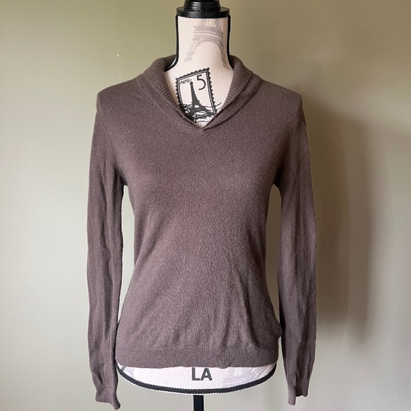 Jones New York Brown %100 Cashmere Sweater - Picture 1 of 4